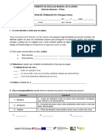 Ciências Naturais 5ºano Ficha 1