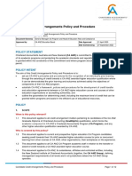 Candidate Credit Arrangements Policy and Procedure