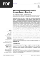 Medicinal Cannabis and Central Nervous System Disorders