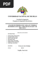 Analisis de Perdidas de Carga en Tuberias