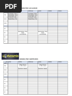 Horarios Prof. Dunamis