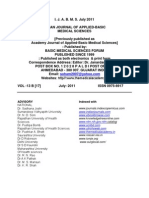 Indian Journal of Applied Basic Medical Science July 2011