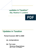 Tax Updates by Atty. Lumbera