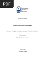 Estrategias Terapeuticas para El Control de La Ira