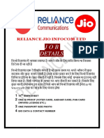 Reliance Jio Job