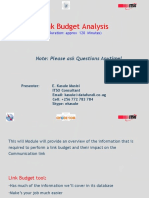 Link Budget Analysis 1