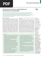 Lancet Ending Stigma Mental Health 2022