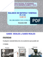 Balance de Materia Y Energia PI-111B: Universidad Nacional de Ingenieria Facultad de Ingienieria Quimica Y Textil