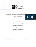 Una Guerra Inevitable El Noreste de Tamaulipas Frente A Los Estados Unidos, 1840-1849