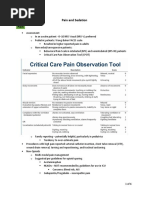 Pain Sedation and Delirium Topic Discussion