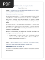 Ideas Principales Artículos de Investigación Formativa