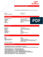 Reporte de Atención de Urgencia: Datos Del Asegurado