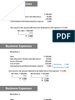 Deductions Examples