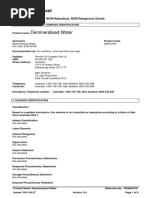 Demineralised Water-GHS SDS 2021 09 27