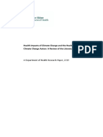 Health Impacts of Climate Change and The Health Benefits of Climate Change Action: A Review of The Literature