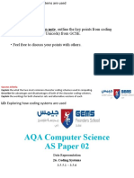 Coding Systems - ASCII and Unicode