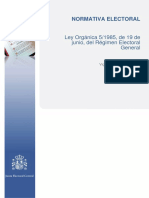 LO - 1985!5!27 Ley Electoral
