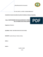 Evaluación de Estilo Espalda