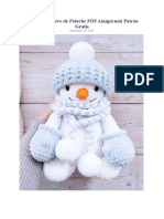 Muneco de Nieve de Peluche PDF Amigurumi Patron Gratis