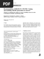 RILEM TC 178 (2013) - Methods For Obtaining Dust Samples by Means of Grinding Concrete in Order