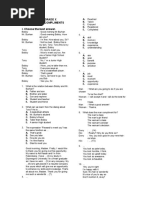 ENGLISH TEST 1 GRADE X Introducing&compliments