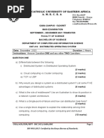 CMT 412 Distributed Operating System