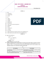 Computer Science Xii Model Test Paper 1 (Solved)