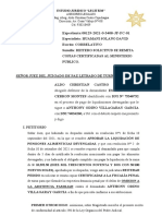 Reitero Remitir Copias Simples Al Ministerio Publico - Esther Miriam Cerron Montes