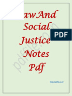 Law and Social Justice Notes PDF