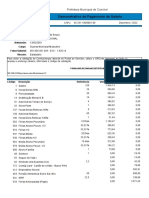 Demonstrativo de Pagamento de Salário: Prefeitura Municipal de Conchal