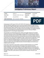 NTSB Preliminary Report - HA Flight 35