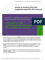 Aprende A Programar en AutoLisp Post #20 - Acceder A Una Propiedad Específica de La Base de Datos - DevCADLisp