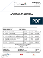 Hydrostatic Test Procedure For Ug Non-Metallic Piping System