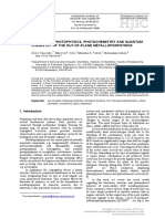 Formation, Photophysics, Photochemistry and Quantum Chemistry of The Out-Of-Plane Metalloporphyrins