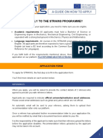 EMJMD STRAINS - Application Guide