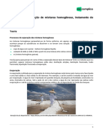 NST-química-Métodos de Separação de Misturas Homogêneas, Tratamento de Água e Esgoto