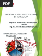 5 Importancia de La Investigacion en La Agricultura