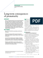 Long Term Cons of Prematurity