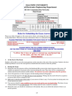 EE 431 Final Exam (15.09.21) - Questions