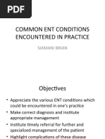 Common ENT Conditions Presentation