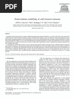 Finite Element Modelling of Cold Forward