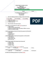 3rd Summative Test in Science 4