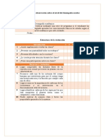 Ficha de Observación Sobre El Nivel Del Desempeño Escolar