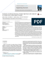 Evaluation of Softening Behaviour of Timber Light-Frame Walls Using Simple FE Models