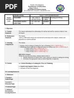 DLL For COT Reading and Writing 3