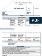 (Appendix 1B) RPMS Tool For Highly Proficient Teachers SY 2021-2022 in The Time of COVID-19