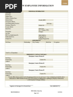 TERC HR - Form 003 v1 - New Employee Information Form