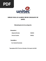 Empleo para Alumnos Recién Graduados de Pregrado en Unitec