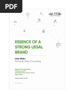 Essence of A Strong Legal Brand LEKE ALDER