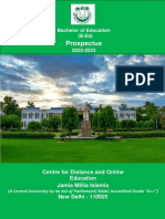 B.ed Cdoe Prospectus 2022-23